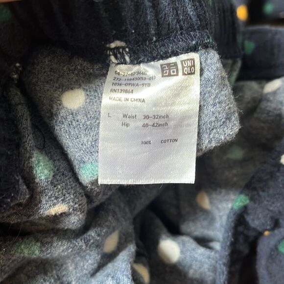 Polka Dot Flannel Pajama Pants - Picture 6 of 6